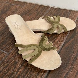 Green Talbots Sandals NWOT